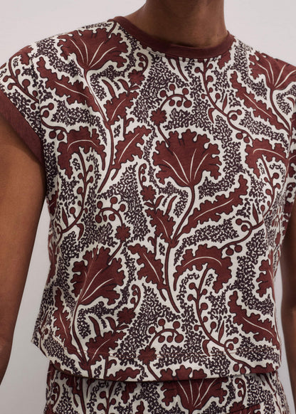 ME+EM Clothing Cinnamon Rising Wildflowers Relaxed Crop Tee