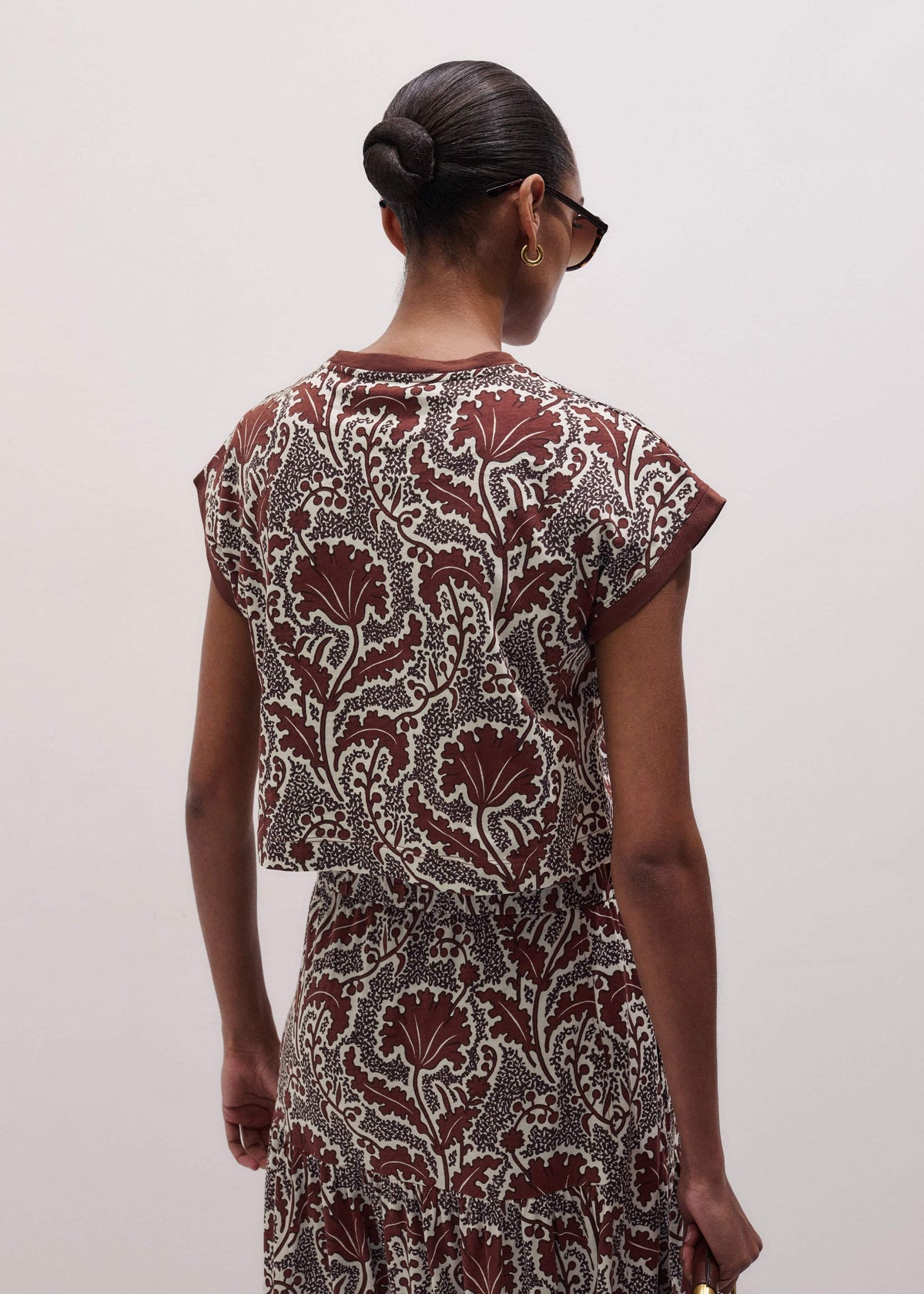 ME+EM Clothing Cinnamon Rising Wildflowers Relaxed Crop Tee