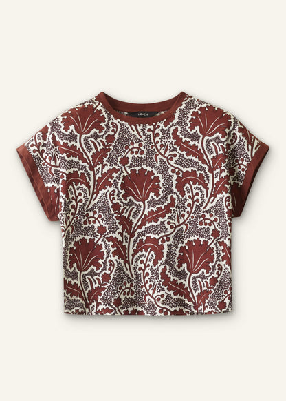 ME+EM Clothing Cinnamon Rising Wildflowers Relaxed Crop Tee