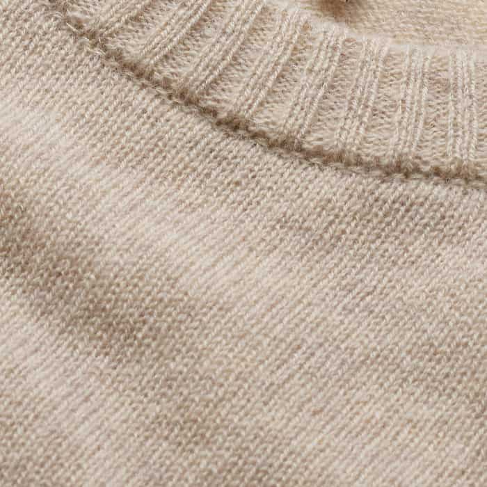 ME+EM Clothing Oatmeal Cashmere Shrunken Knit Baby Tee