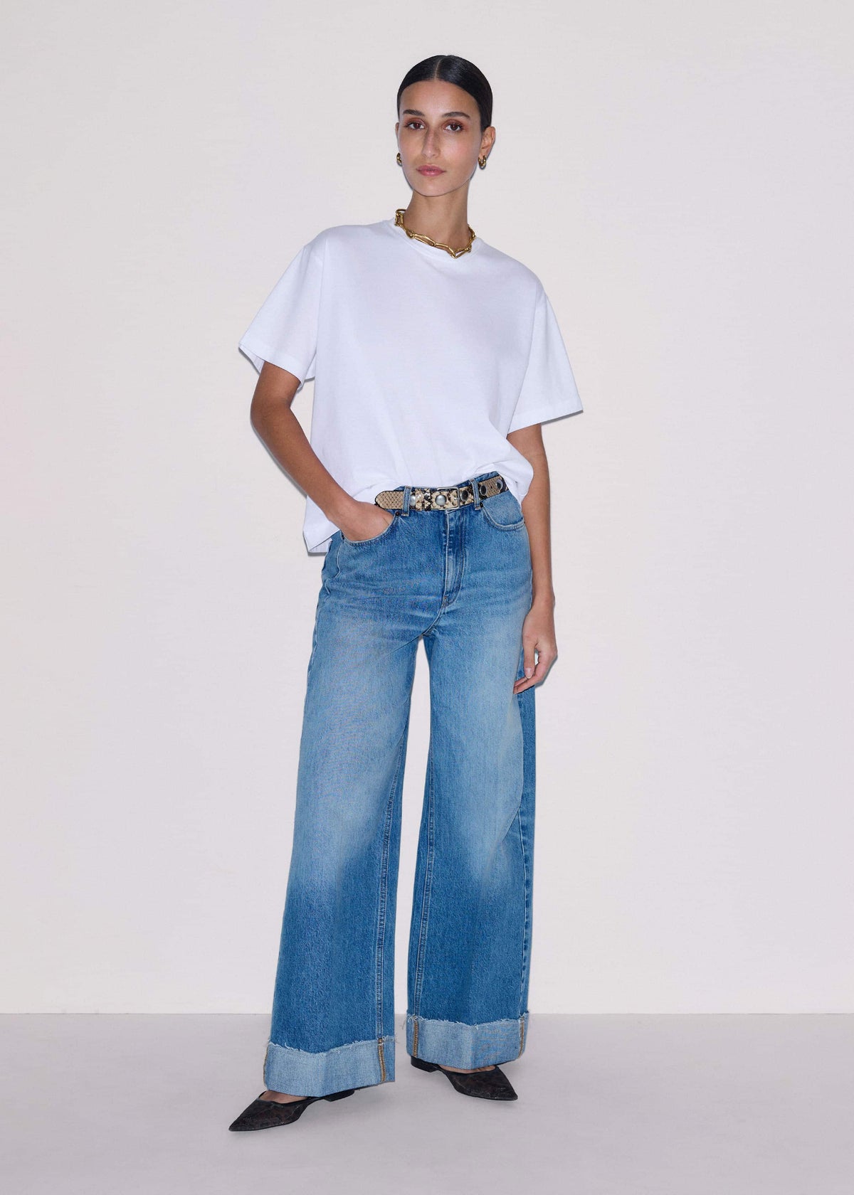 ME+EM Clothing White Oversized Tee