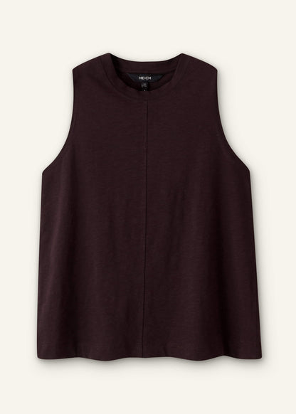 ME+EM Clothing Brown Racerback Swing Top
