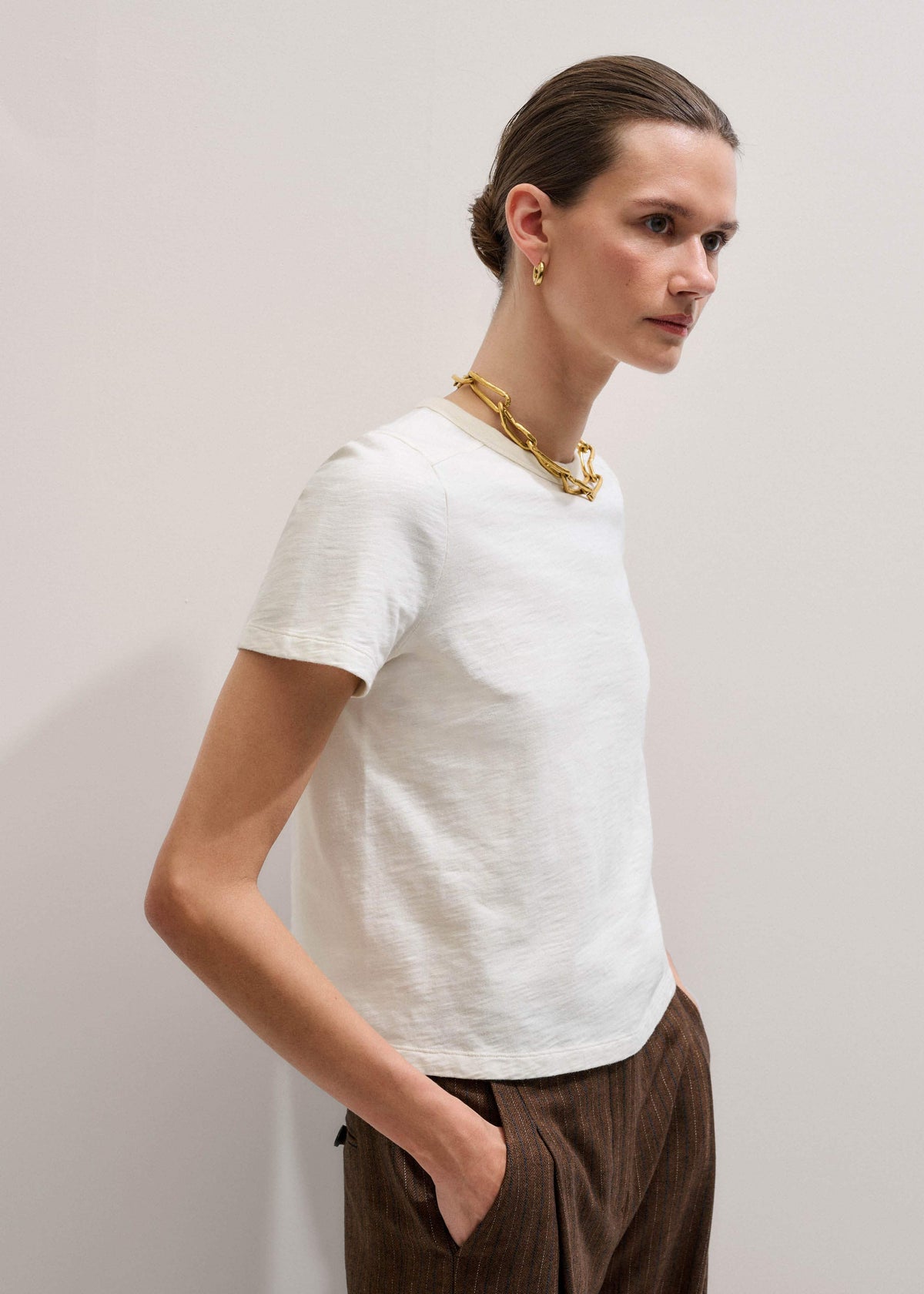 ME+EM Clothing Cream Warm Touch Tee
