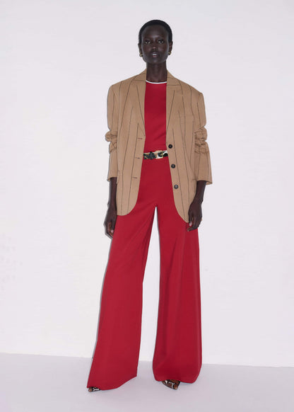 ME+EM Clothing Red Contrast Trim Slim Tee