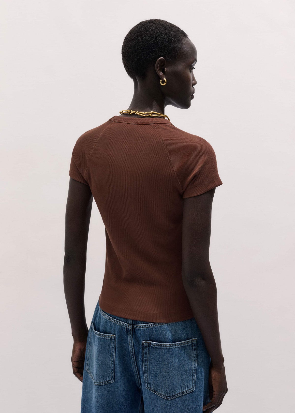 ME+EM Clothing Cinnamon Brown Ultimate Raglan Tee