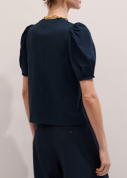 ME+EM Clothing Navy Feminine Sleeve Swing Top