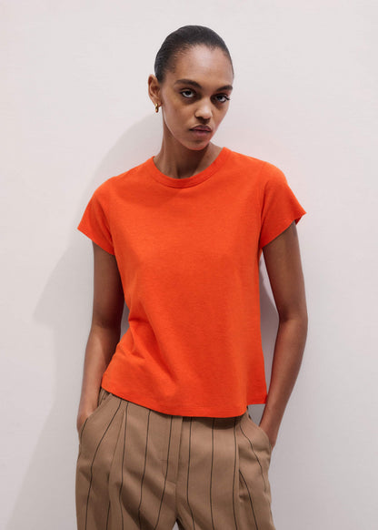 ME+EM Clothing Orange Soft Washed Straight Tee