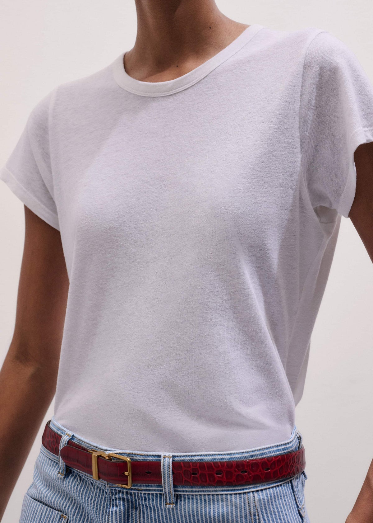 ME+EM Clothing White Soft Washed Tee