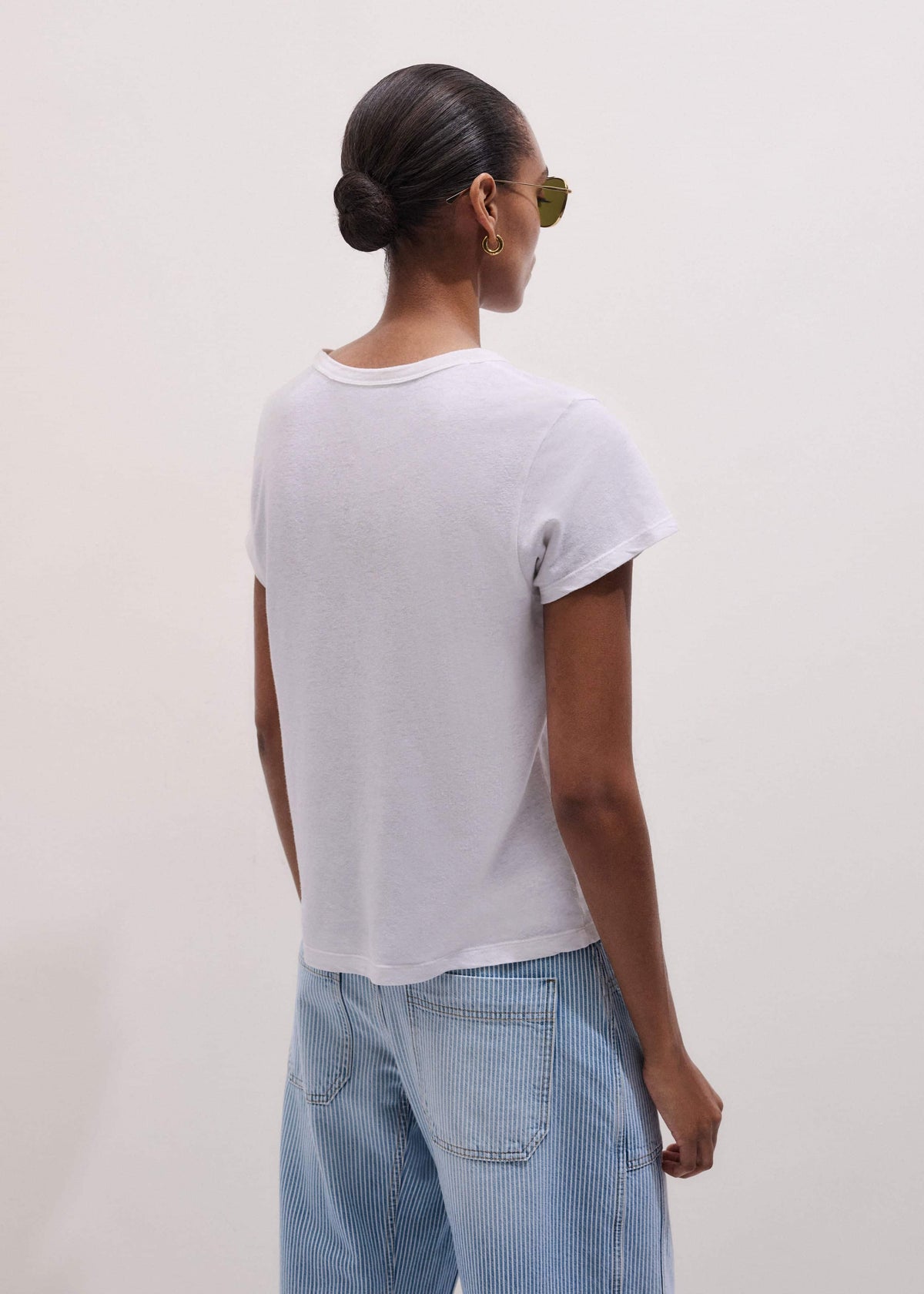 ME+EM Clothing White Soft Washed Tee