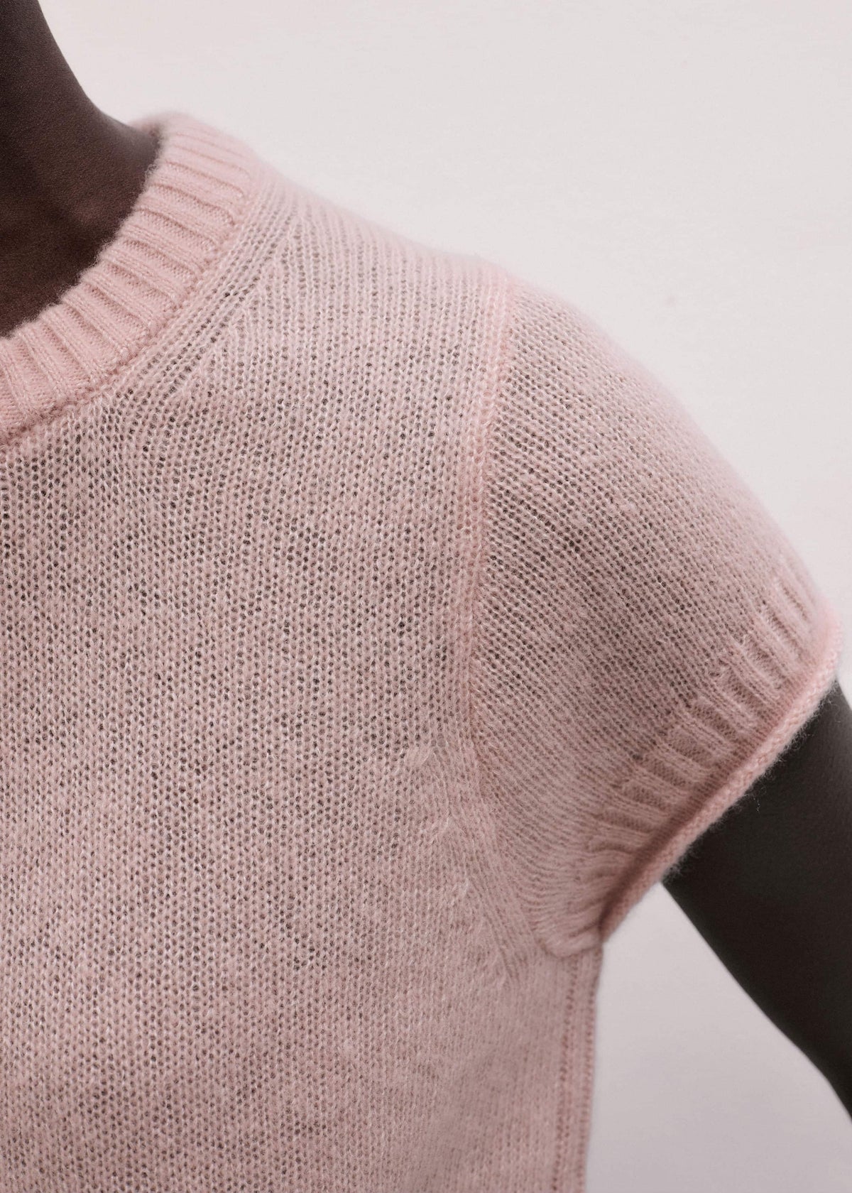ME+EM Clothing Pink Merino Cashmere Silk Straight Baby Tee