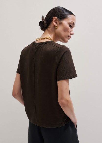 ME+EM Clothing Brown Warm Touch Tee