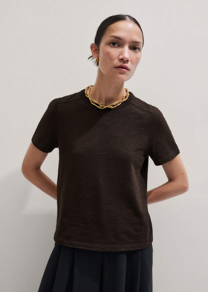 ME+EM Clothing Brown Warm Touch Tee