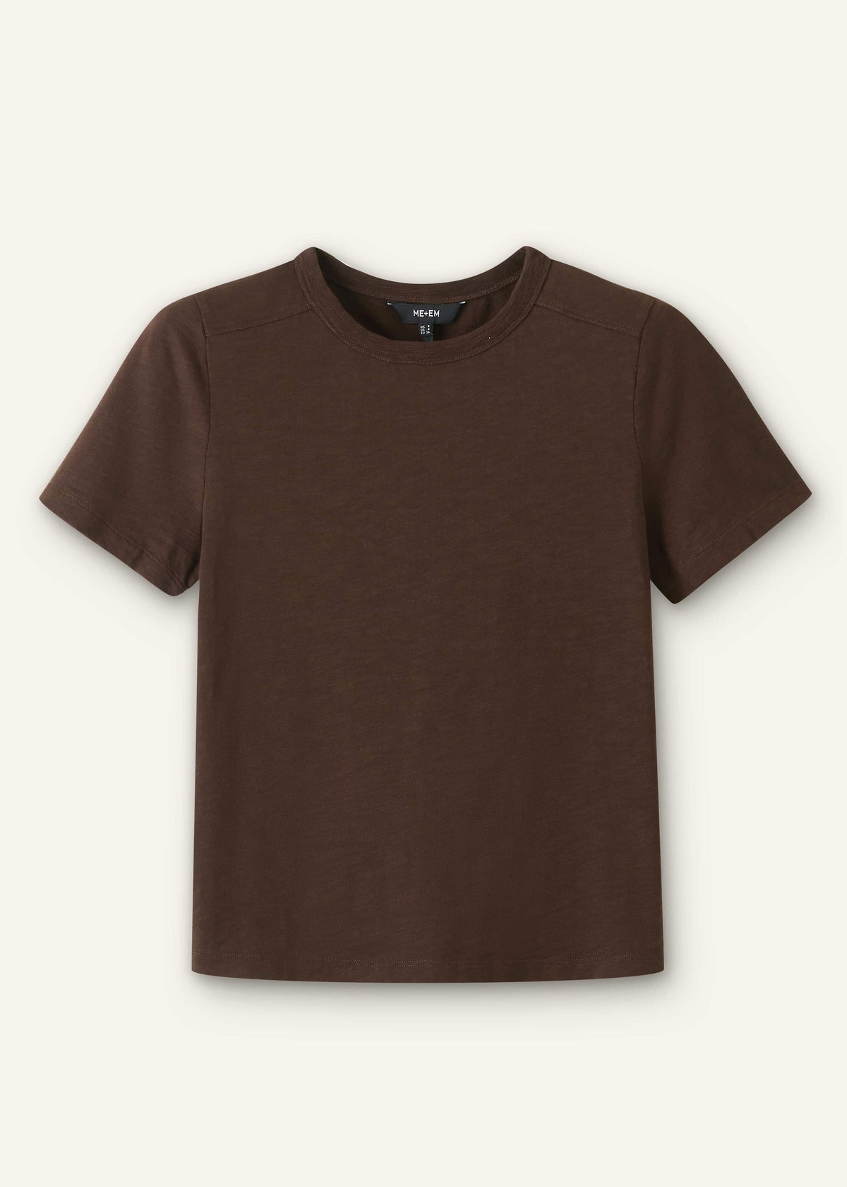 ME+EM Clothing Brown Warm Touch Tee
