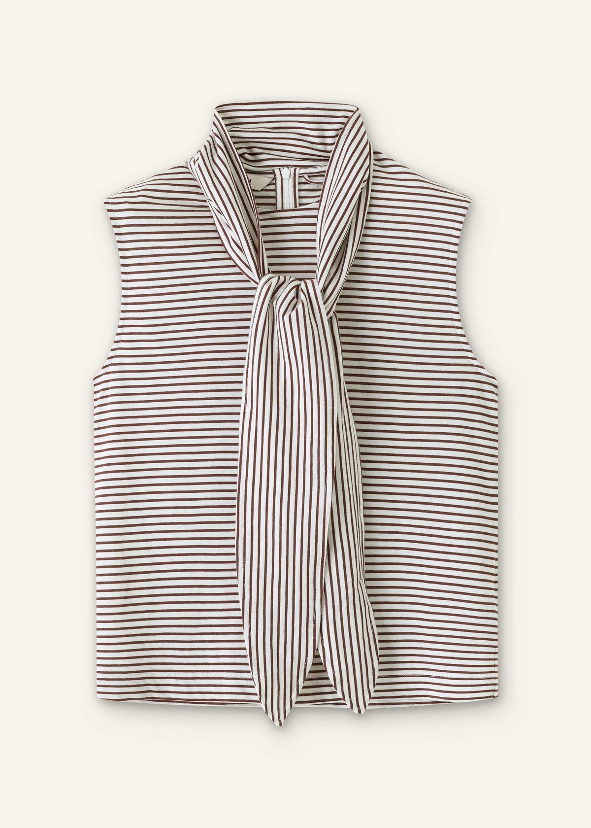 ME+EM Clothing Brown Scarf Neck Tank