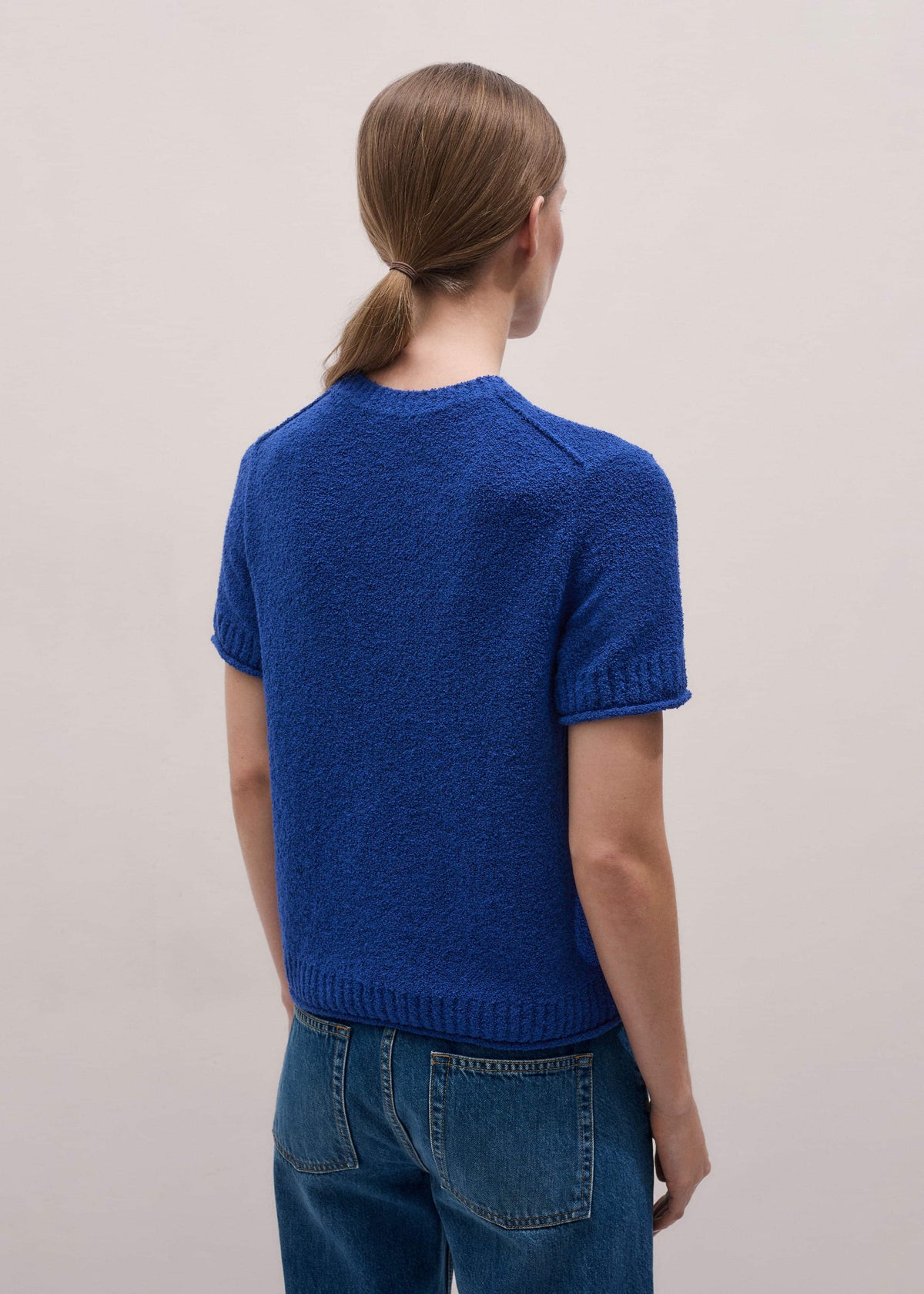 ME+EM Clothing Blue Straight Knit Tee