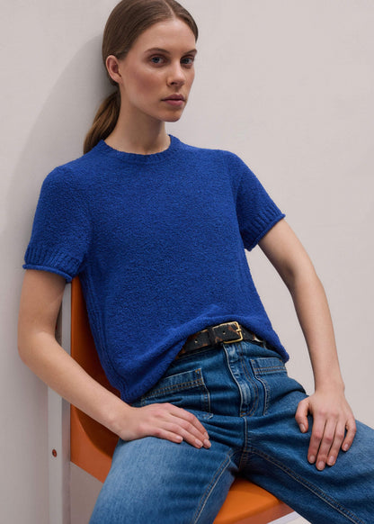 ME+EM Clothing Blue Straight Knit Tee