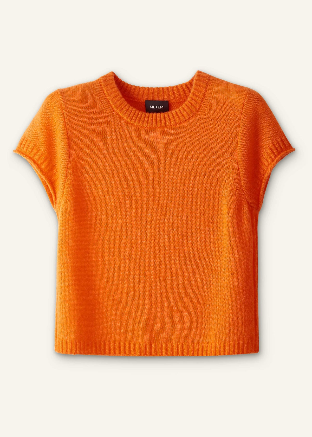 ME+EM Clothing Orange Merino Cashmere Silk Baby Tee