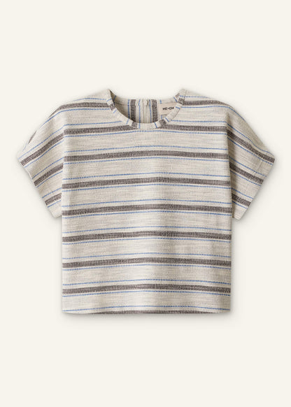 ME+EM Clothing Cream Stripe Tee