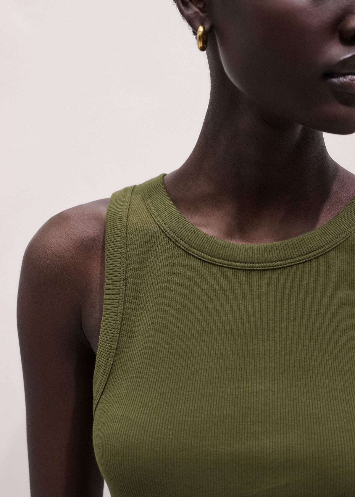 ME+EM Clothing Olive Green Perfect Basic Vest