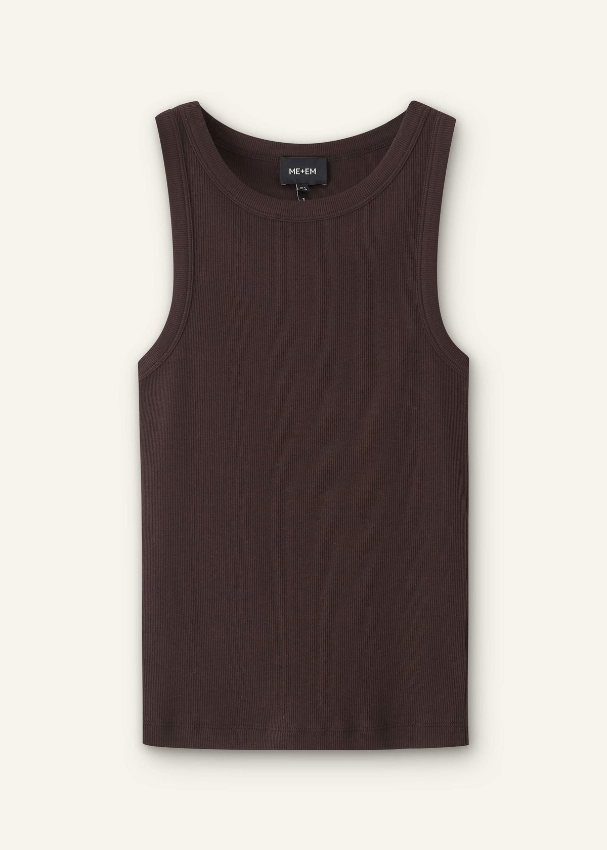 ME+EM Clothing Brown Perfect Basic Vest