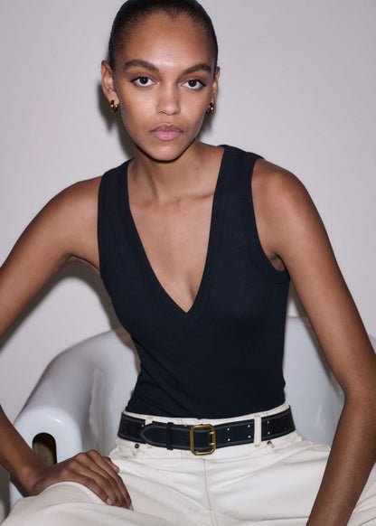 ME+EM Clothing Black Ultimate V-Neck Vest