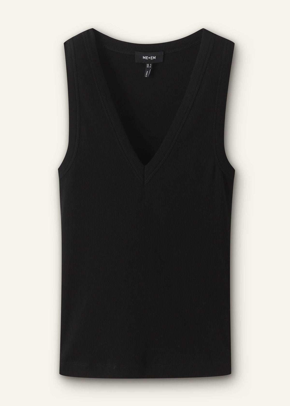 ME+EM Clothing Black Ultimate V-Neck Vest