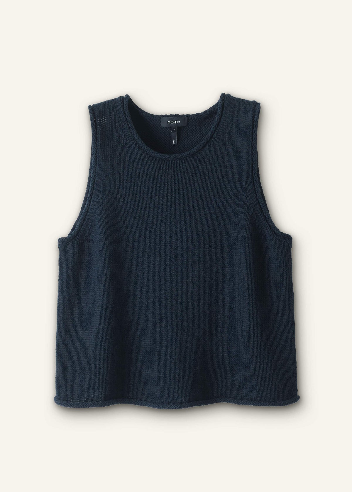 ME+EM Clothing Navy Chunky Knit Tank