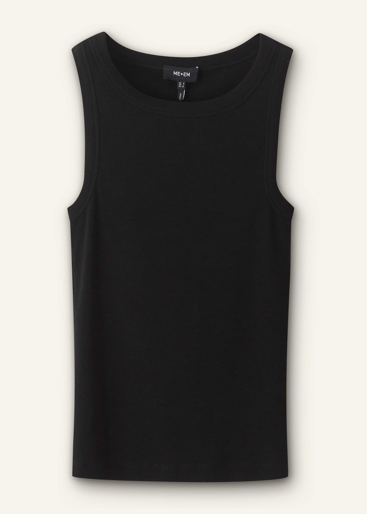 ME+EM Clothing Black Ultimate Crew Neck Tank