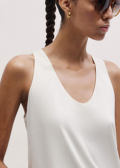 ME+EM Clothing Cream Scoop Neck Vest