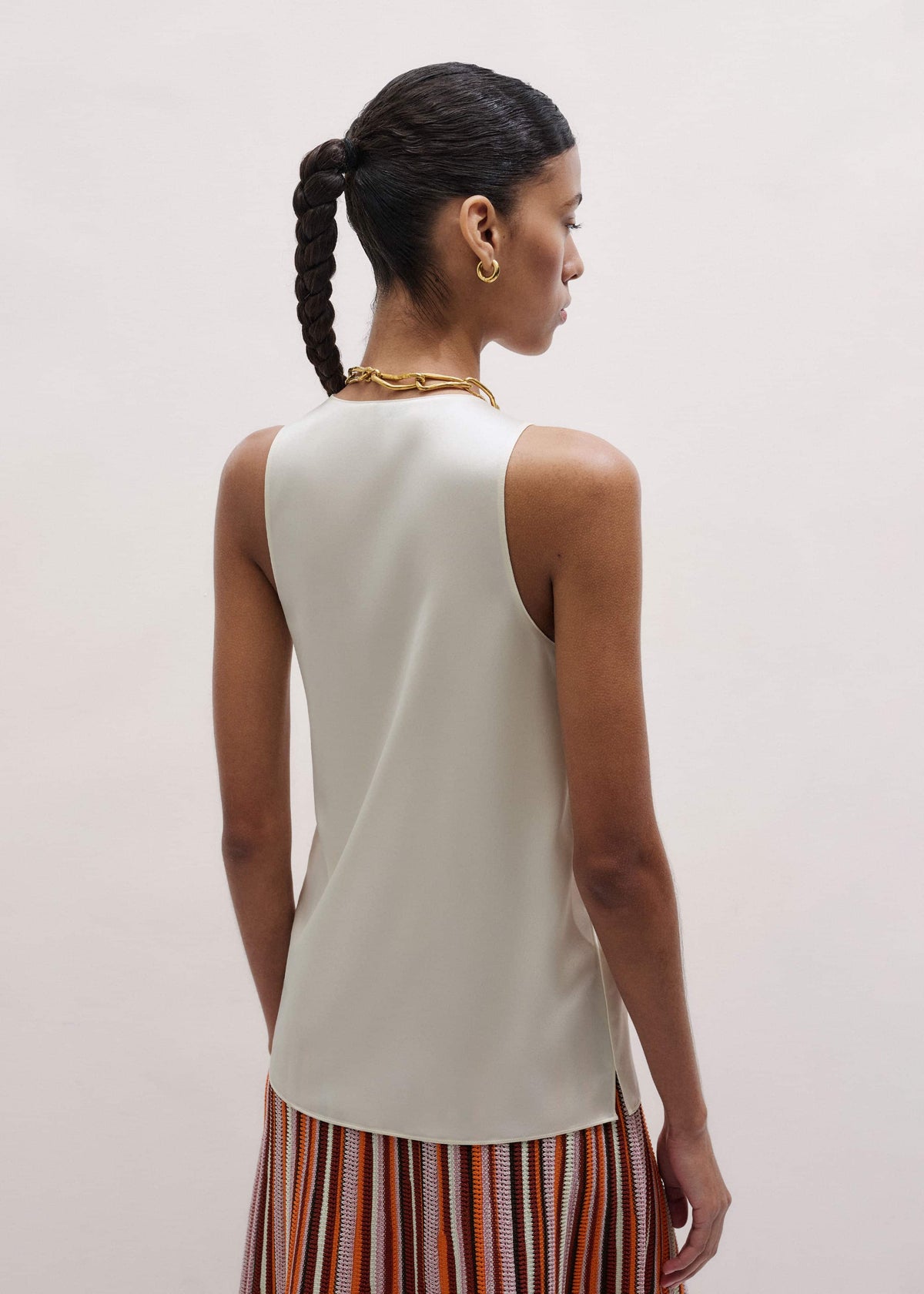 ME+EM Clothing Cream Fluid Evening Tank Top