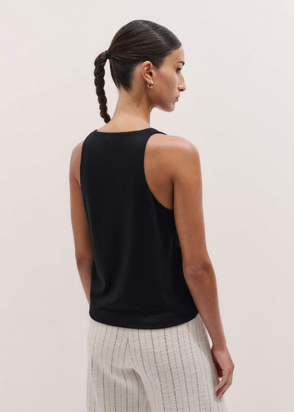 ME+EM Clothing Black Scoop Neck Vest