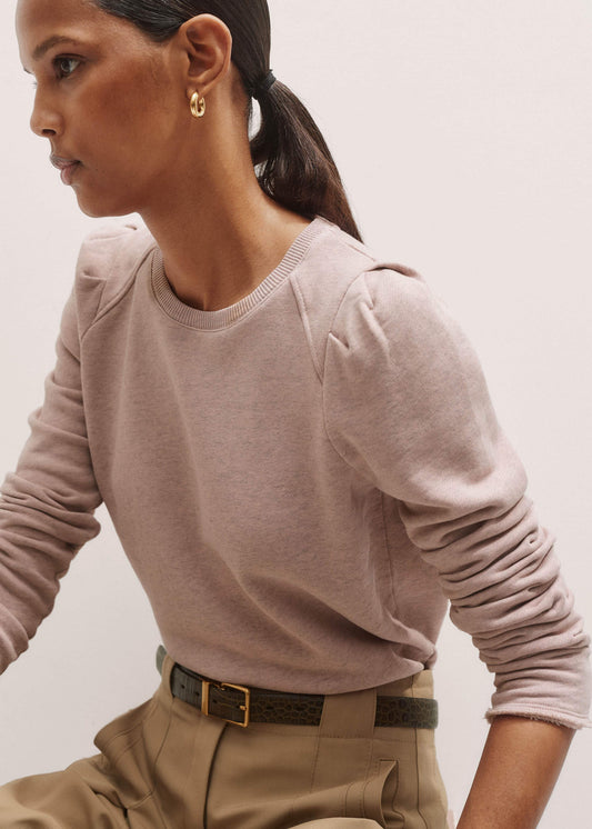 ME+EM Clothing Pink Raw Edge Feminine Sweatshirt