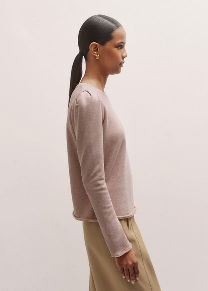 ME+EM Clothing Pink Raw Edge Feminine Sweatshirt