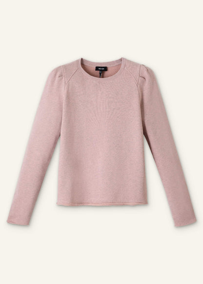 ME+EM Clothing Pink Raw Edge Feminine Sweatshirt
