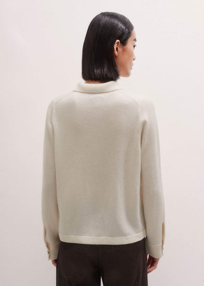 ME+EM Clothing Cream Relaxed Knit Shirt