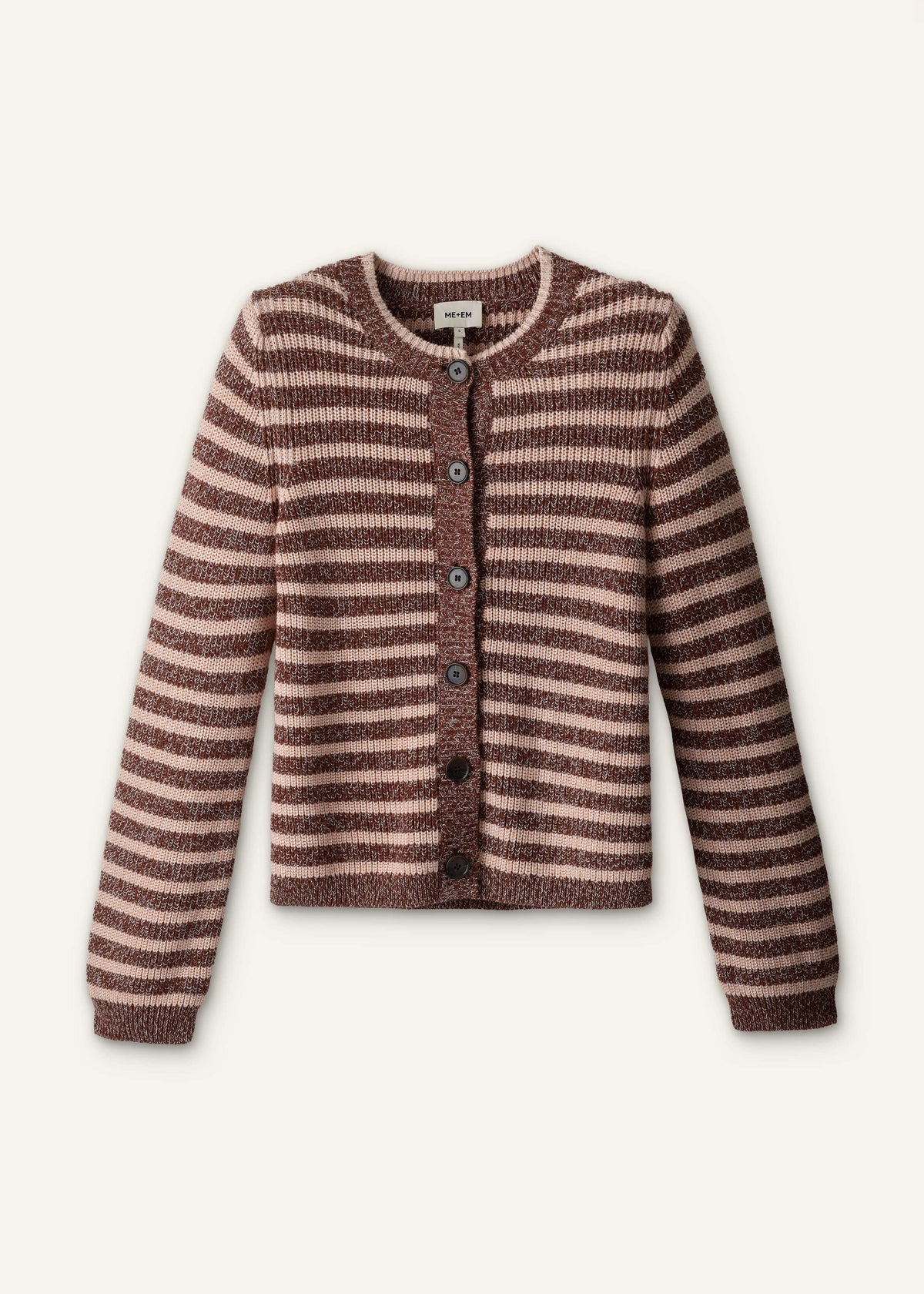 ME+EM Clothing Cinnamon Brown Straight Cardigan