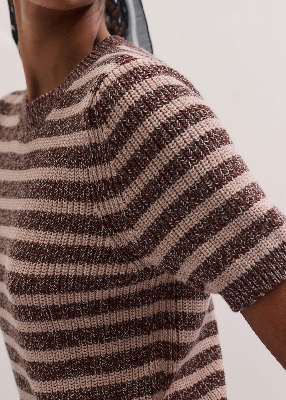 ME+EM Clothing Cinnamon Brown Straight Knit Tee