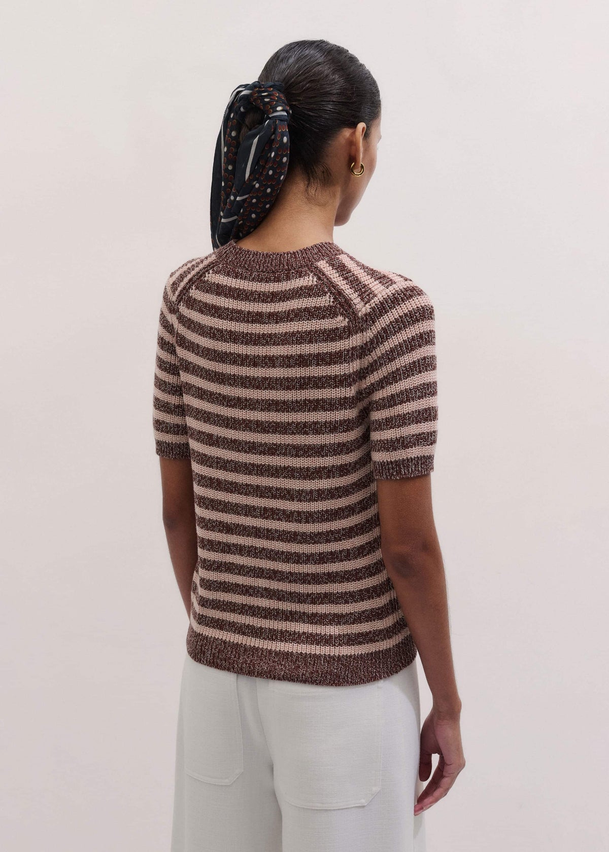 ME+EM Clothing Cinnamon Brown Straight Knit Tee
