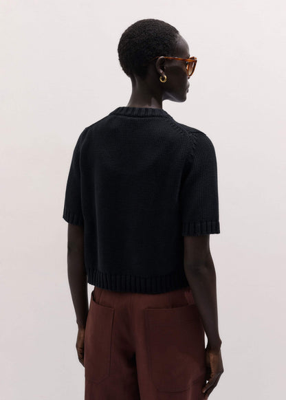 ME+EM Clothing Black Straight Knit Cardigan