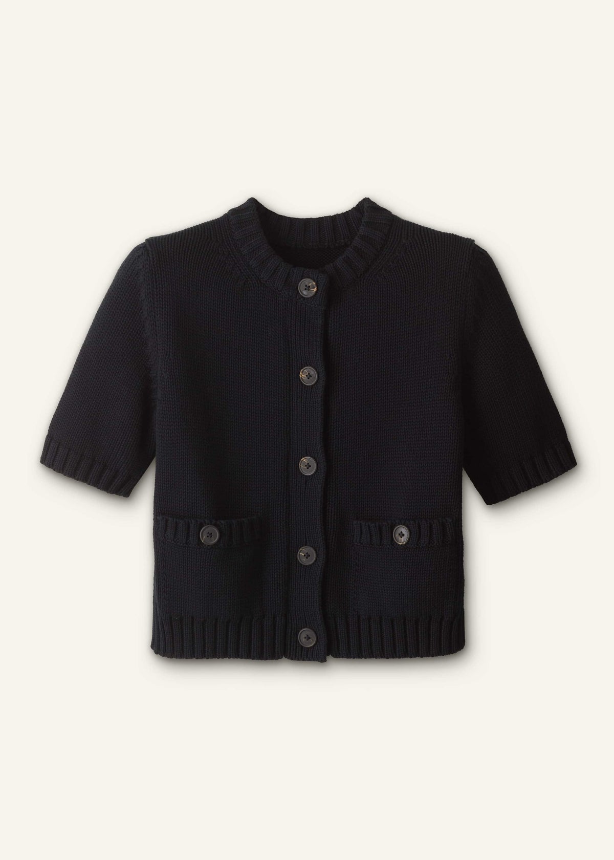 ME+EM Clothing Black Straight Knit Cardigan
