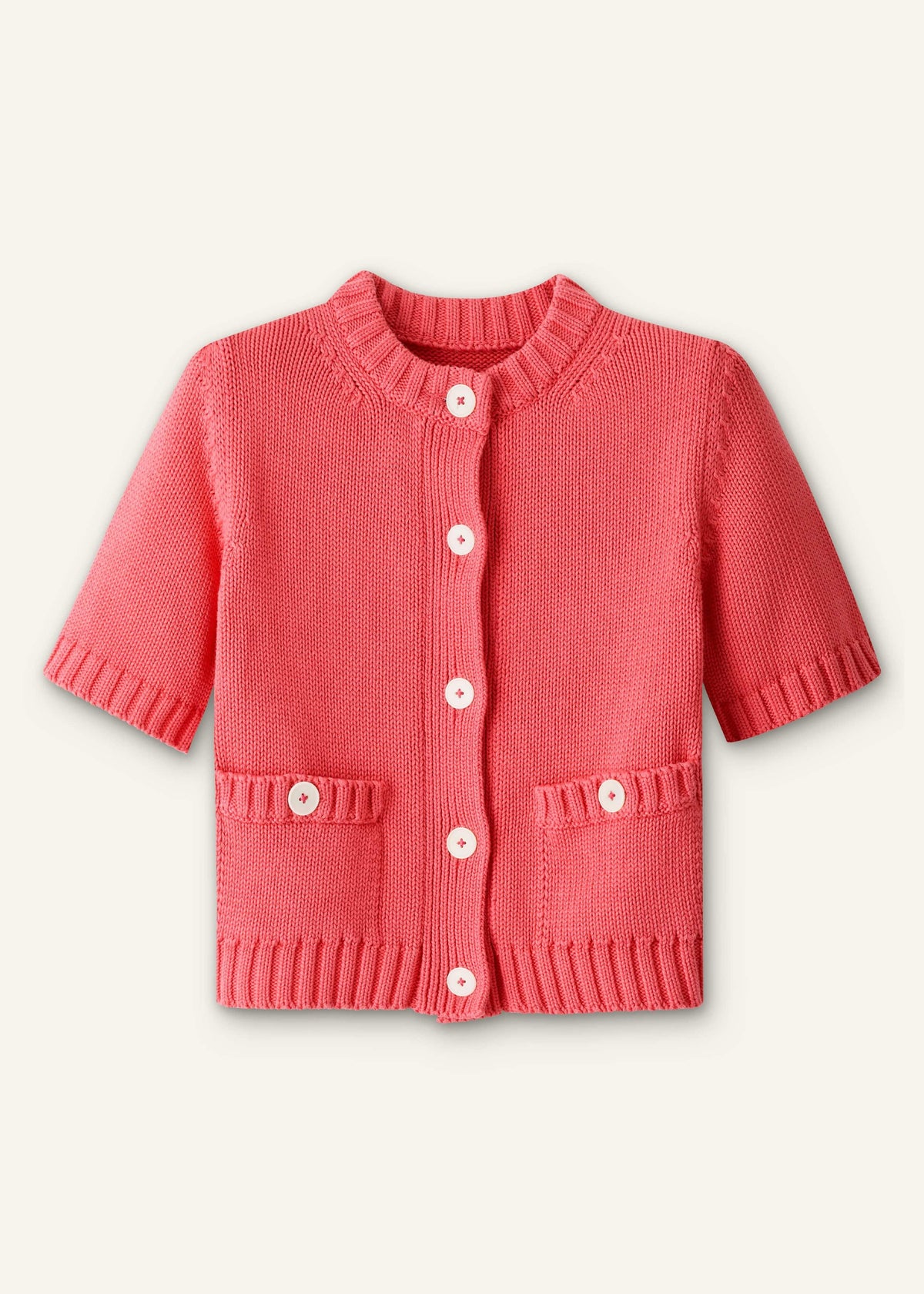 ME+EM Clothing Pink Straight Knit Cardigan