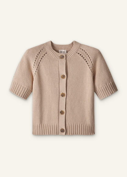 ME+EM Clothing Stone Short Sleeve Cardigan