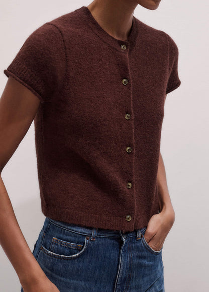 ME+EM Clothing Cinnamon Alpaca Button-Through Knit Baby Tee