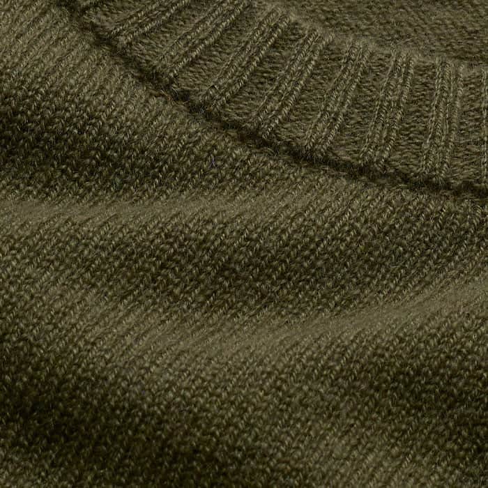 ME+EM Clothing Olive Green Cashmere Shrunken Knit Baby Tee