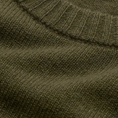 ME+EM Clothing Olive Green Cashmere Shrunken Knit Baby Tee