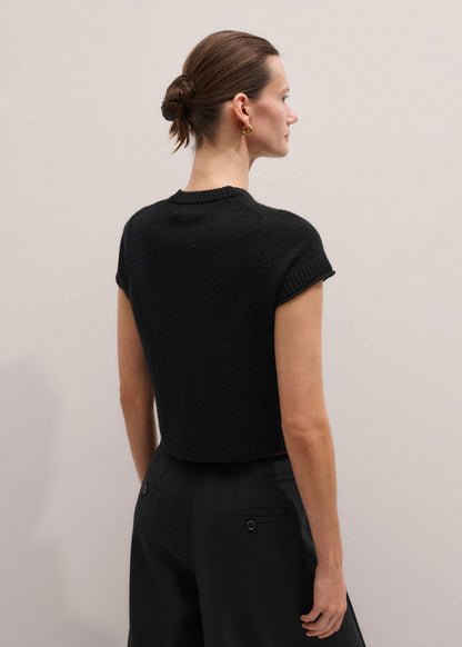 ME+EM Clothing Black Cashmere Baby Tee