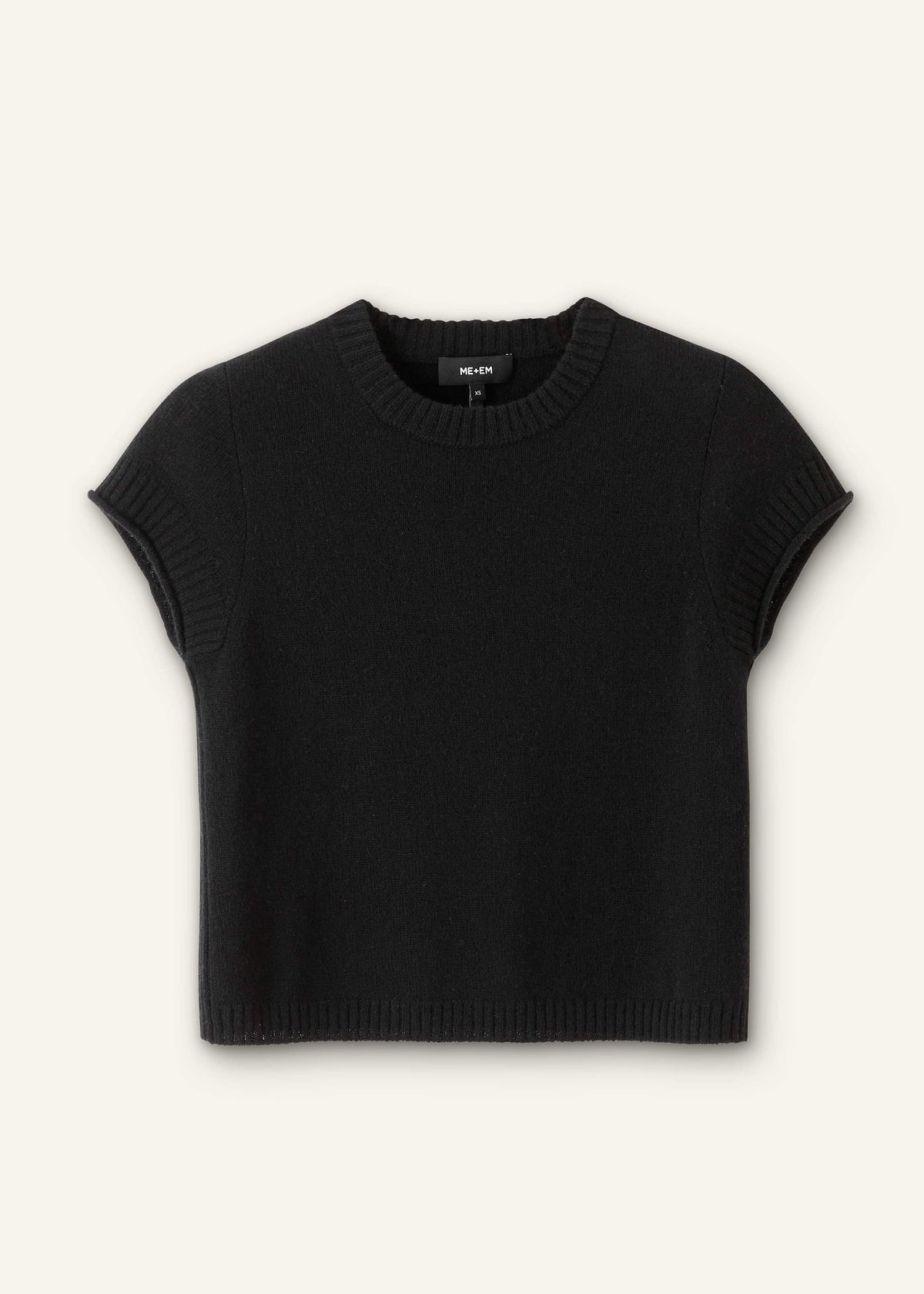 ME+EM Clothing Black Cashmere Baby Tee
