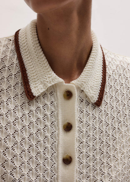 ME+EM Clothing Cream Straight Knit Tee