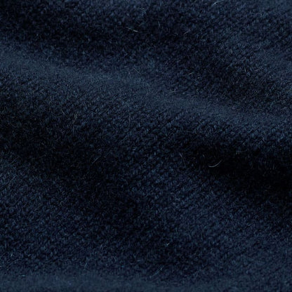 ME+EM Clothing Navy Cashmere Crew Neck Crop Sweater