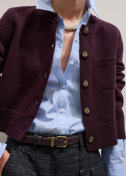 ME+EM Clothing Red Button-Through Straight Cardigan